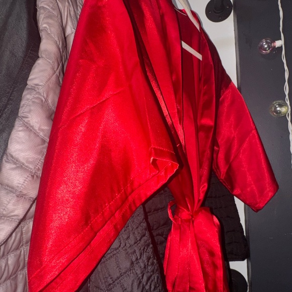 Silk Red Robe - Picture 4 of 6